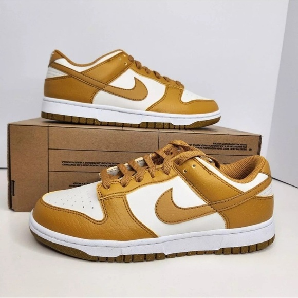 Nike Dunk Low Next Nature Phantom Gold Size 8 Women - Picture 1 of 4